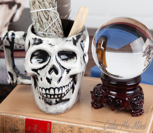 Vernon Hills Color Me Mine Antiqued Skull Mug