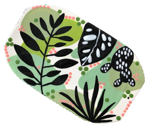 Vernon Hills Color Me Mine Leaf Charcuterie Board