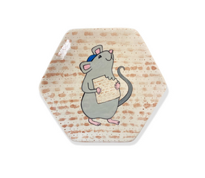Vernon Hills Color Me Mine Matzah Mouse Plate