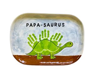 Vernon Hills Color Me Mine Papasaurus Plate