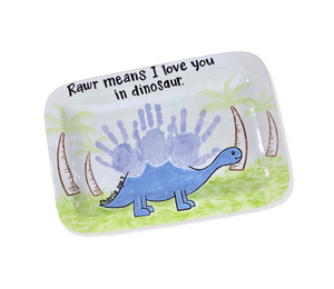 Vernon Hills Color Me Mine Handprints Dinosaur