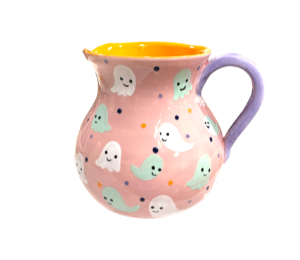 Vernon Hills Color Me Mine Cute Ghost Pitcher