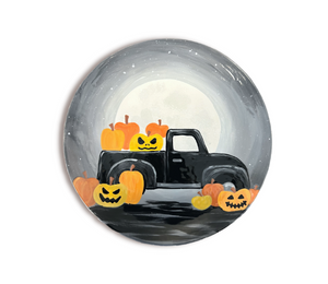 Vernon Hills Color Me Mine Pumpkin Truck Plate