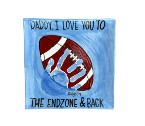 Vernon Hills Color Me Mine Handprint Football