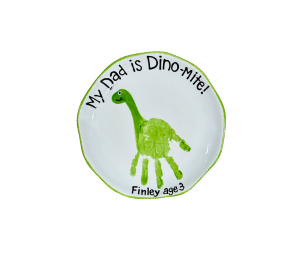 Vernon Hills Color Me Mine Dino-Mite Dad Plate