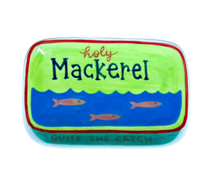 Vernon Hills Color Me Mine Mackerel Appetizer Plate