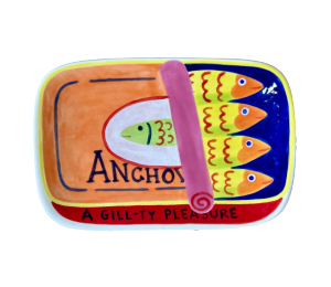 Vernon Hills Color Me Mine Anchovies App Plate