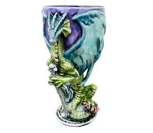 Vernon Hills Color Me Mine Antique Dragon Goblet