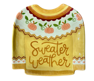 Vernon Hills Color Me Mine Sweater Weather Plate